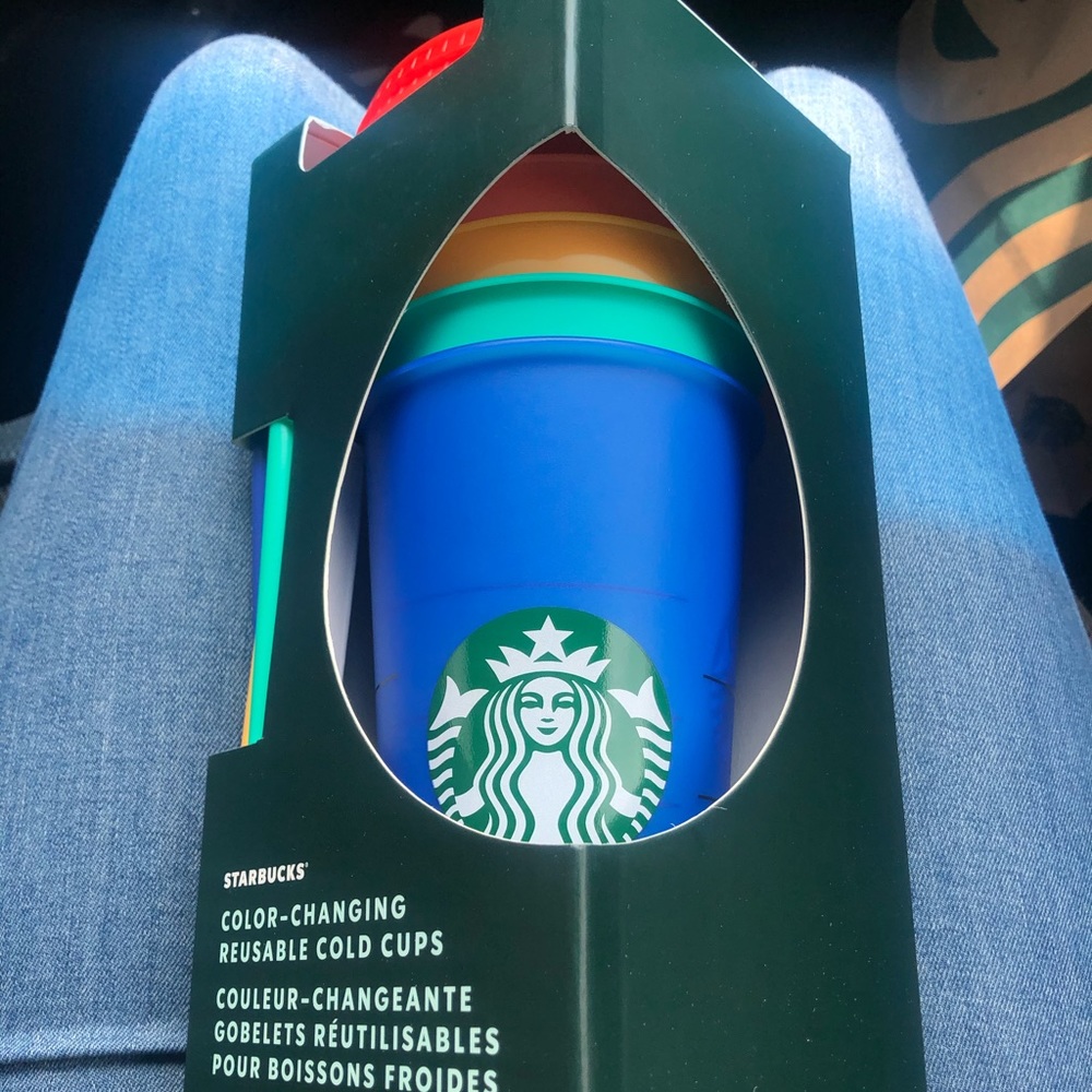 Starbucks color changing cold cups